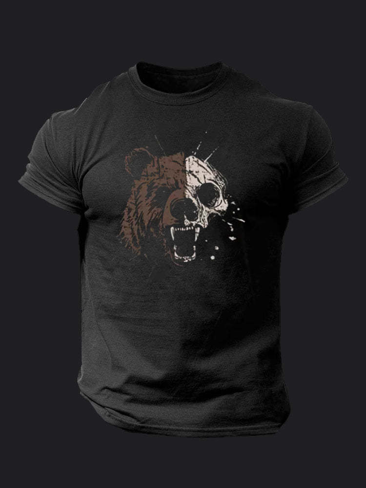 Skull Bear BombApe Gym T-shirt