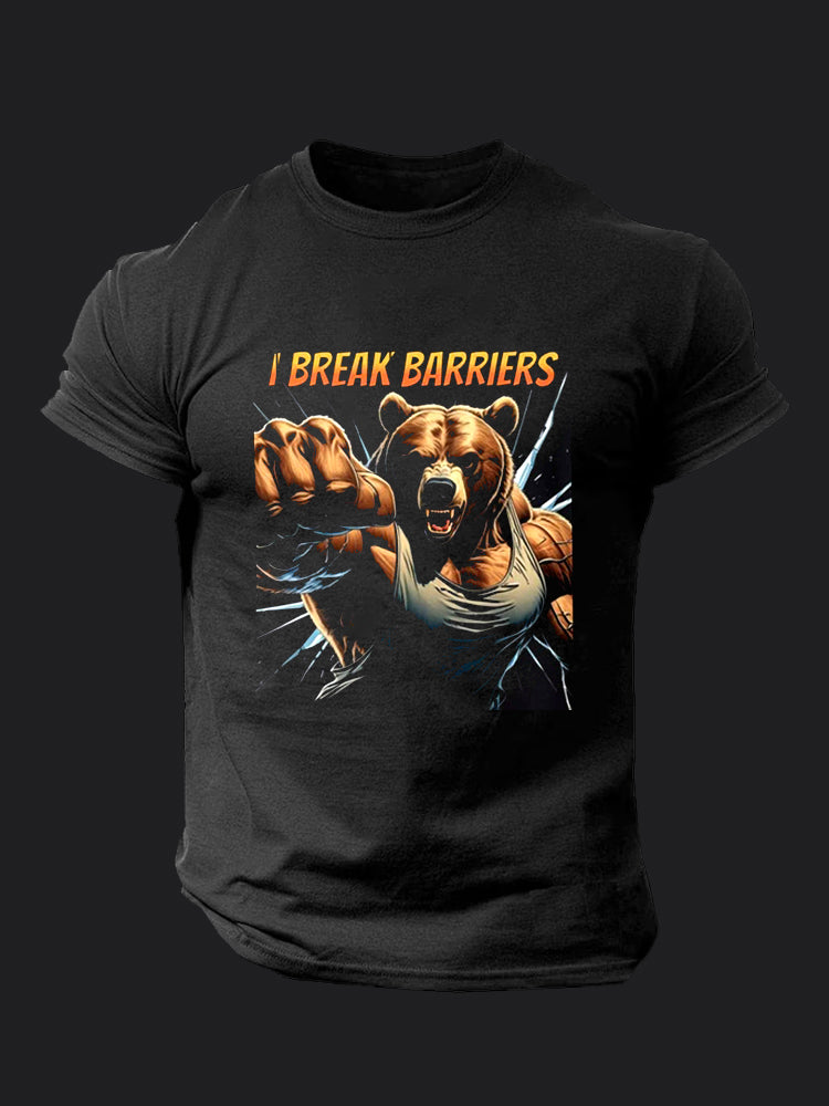 I Break Barriers BombApe Gym T-shirt