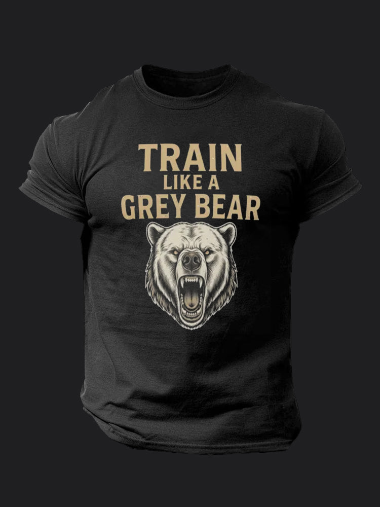 Train Like a Grey Bear BombApe Gym T-shirt