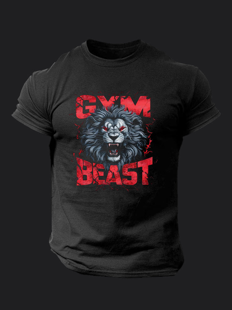 Beast Mode Lion BombApe Gym T-shirt