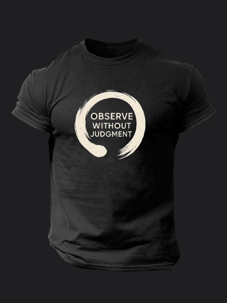 Observe Without Judgment BombApe Gym T-shirt
