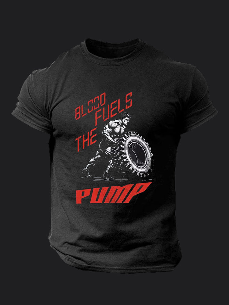 Blood Fuels the Pump BombApe GymT-shirt