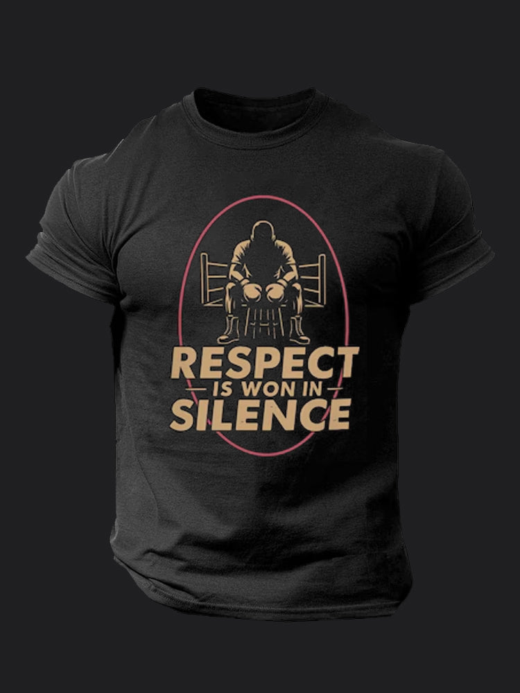 Respect Is Won In Silence BombApe Gym T-shirt