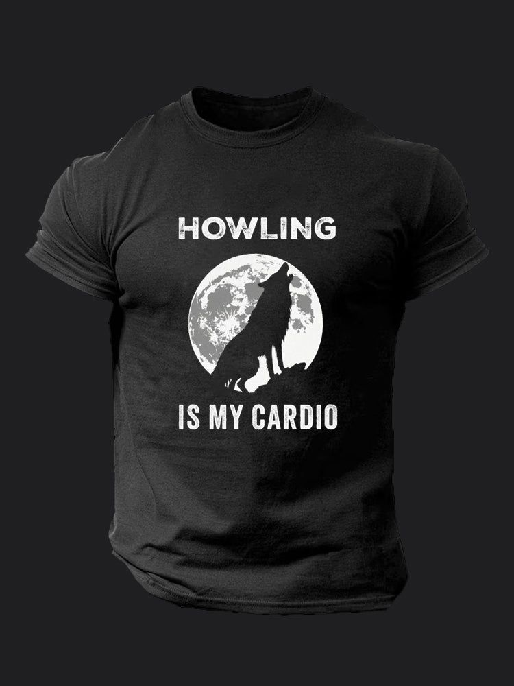 Howling Is My Cardio BombApe Gym T-shirt