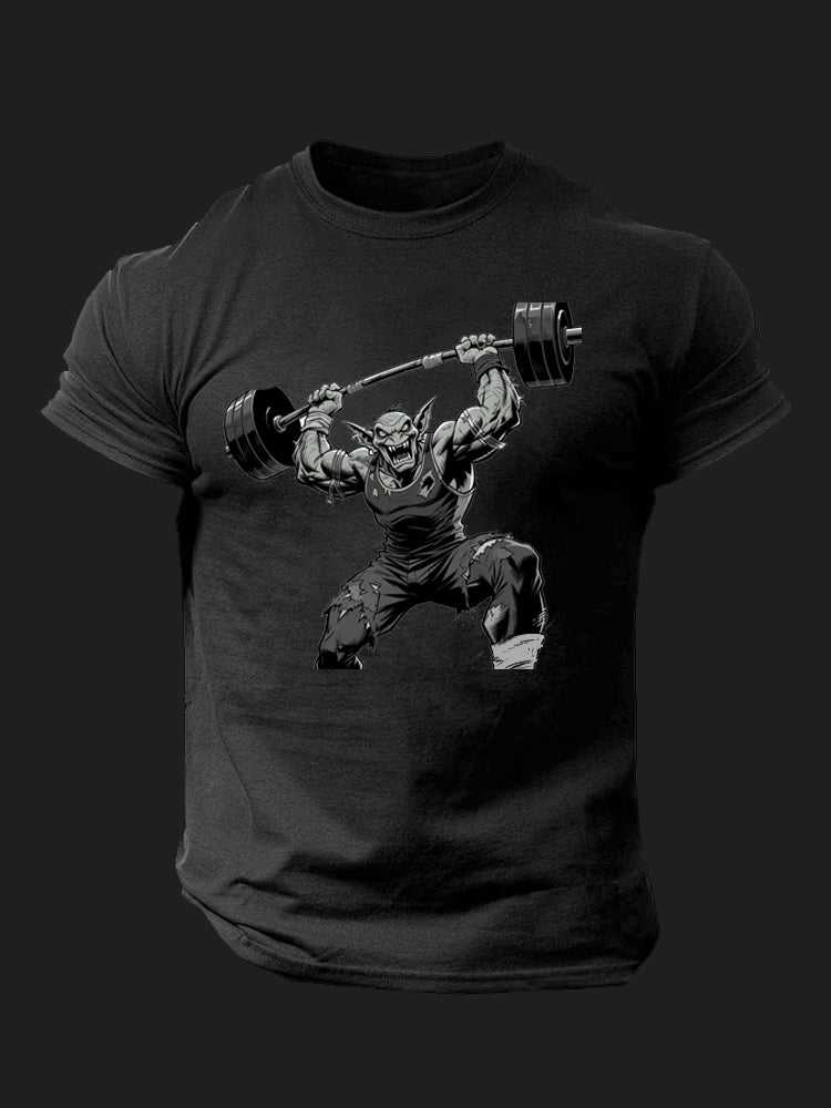 Weightlifting Goblin BombApe Gym T-shirt
