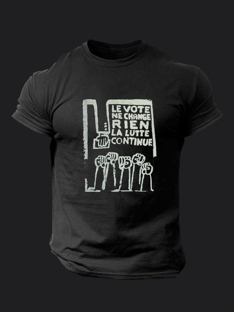 Voting Changes Nothing BombApe Gym T-shirt