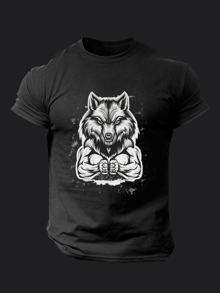 Wolf Muscle BombApe Gym T-shirt