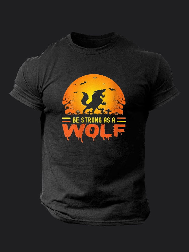 Be Strong As A Wolf BombApe Gym T-shirt