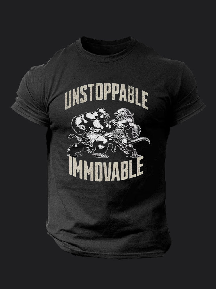 Unstoppable Immovable BombApe GymT-shirt