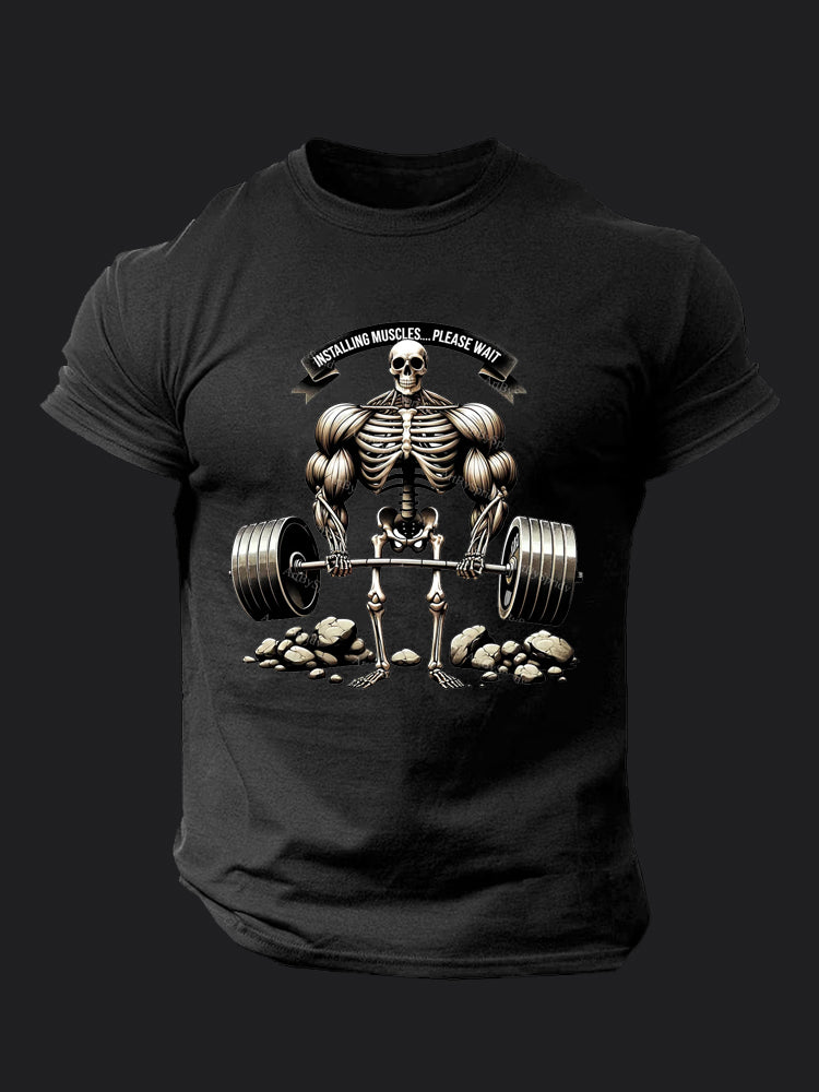 Installing Muscles BombApe Gym T-shirt