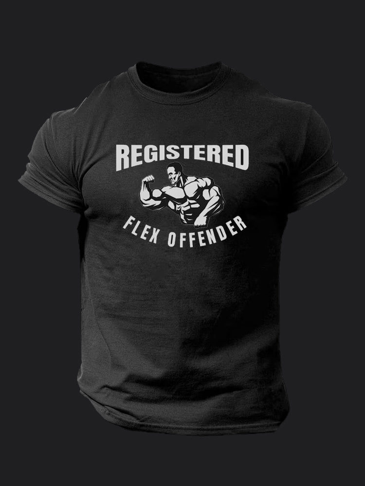 Registered Flex Offender BombApe Gym T-shirt