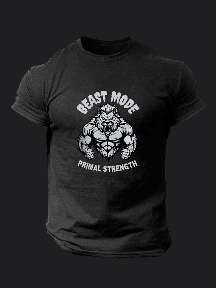 Beast Mode Lion BombApe Gym T-shirt