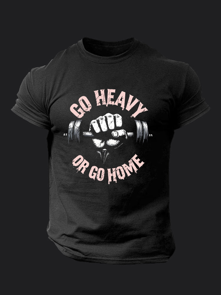 Go Heavy or Go Home BombApe Gym T-shirt