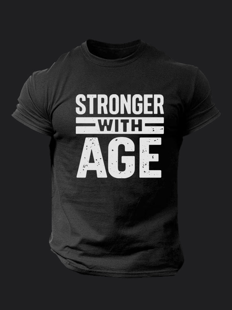 Stronger With Age BombApe Gym T-shirt