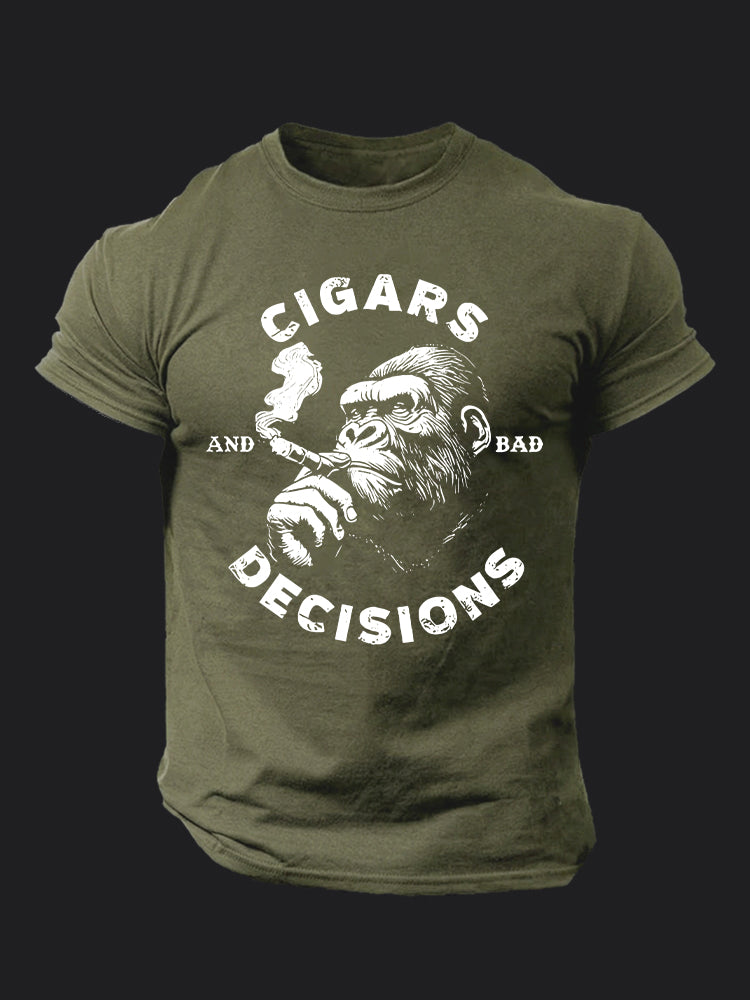 Cigars Decision BombApe Gym T-shirt