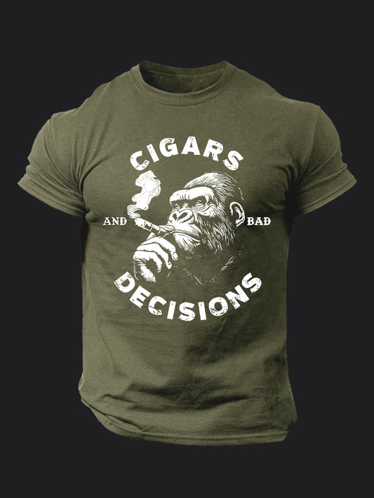 Cigars Decision BombApe Gym T-shirt