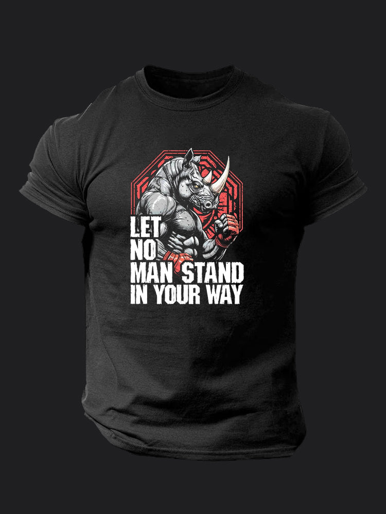 Let No Man Stand In Your Way BombApe Gym T-shirt