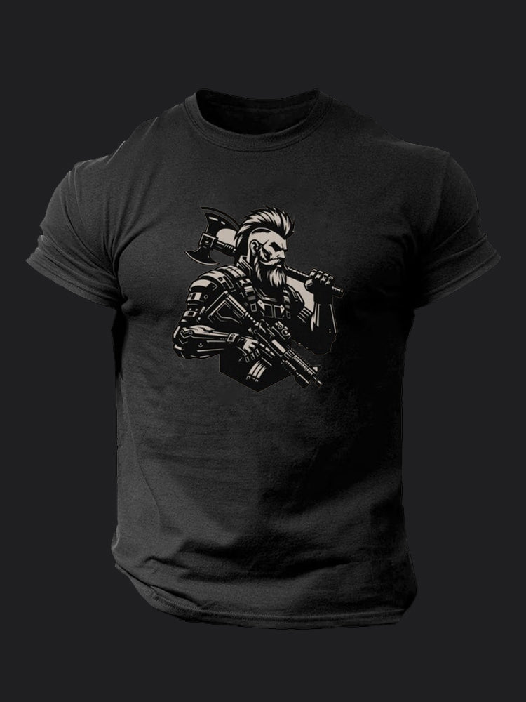 Armed Viking BombApe Gym T-shirt