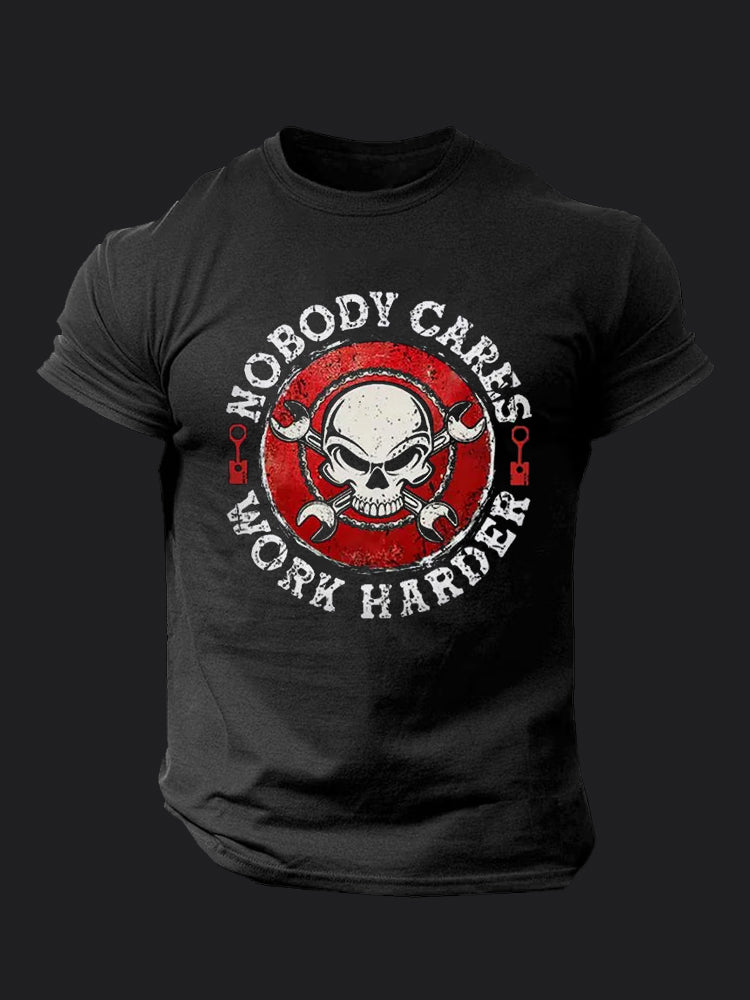 Nobody Cares Work Harder BombApe Gym T-shirt