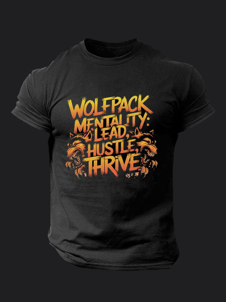 Lead Hustle Thrive BombApe Gym T-shirt