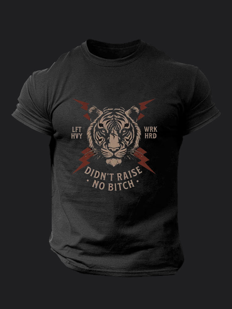 Didn't Raise No Bitch BombApe Gym T-shirt