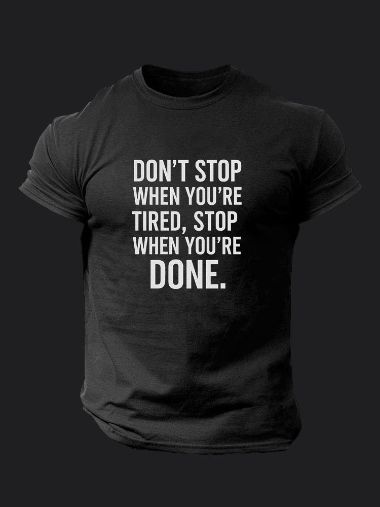 Stop When You're Done BombApe Gym T-shirt