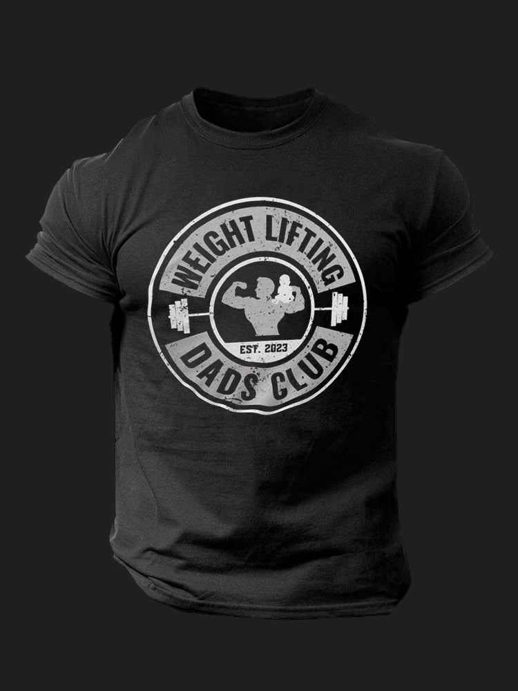 Weight Lifting Dads Club BombApe Gym T-shirt