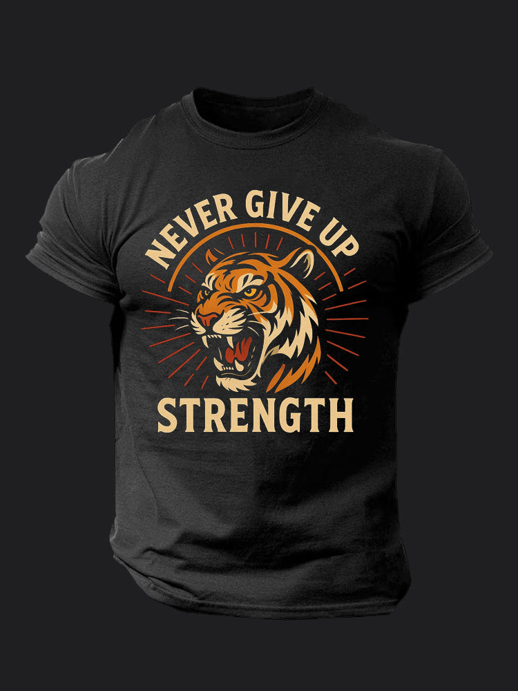 Never Give Up BombApe Gym T-shirt