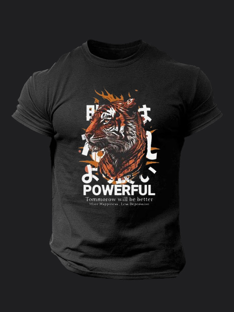 Powerful Tiger BombApe Gym T-shirt