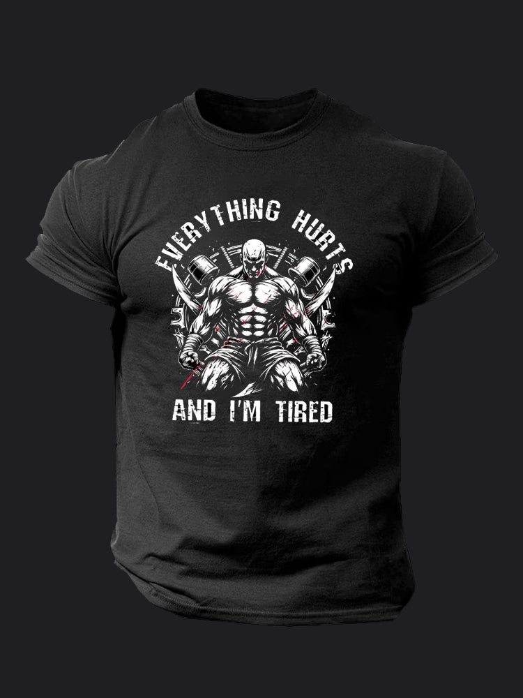 Everything Hurts and I'm Tired BombApe Gym T-shirt