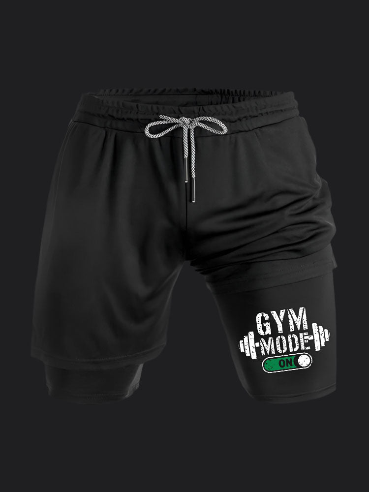 Gym Mode On BombApe Performance Shorts
