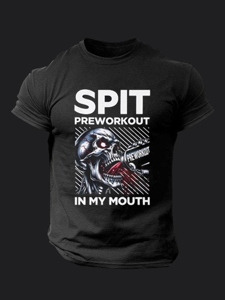 Spit Preworkout In My Mouth BombApe Gym T-shirt