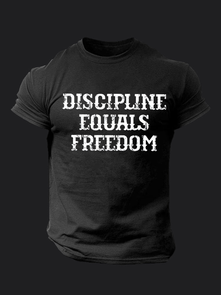 Discipline Equals Freedom BombApe Gym T-shirt