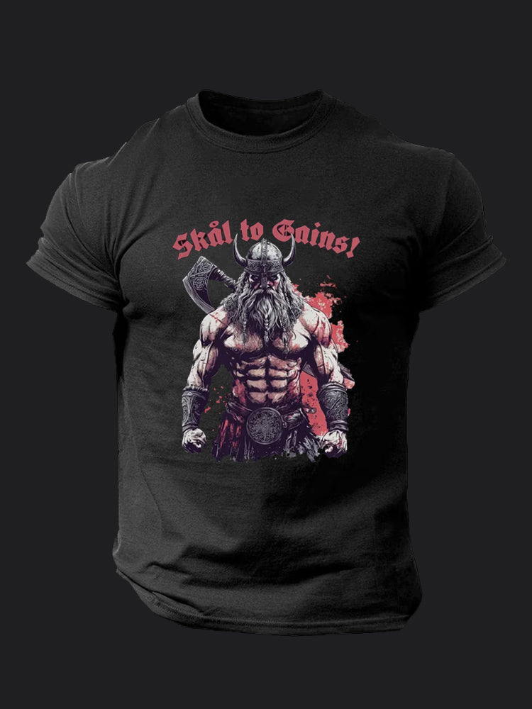 Viking Warrior Strength BombApe GymT-shirt