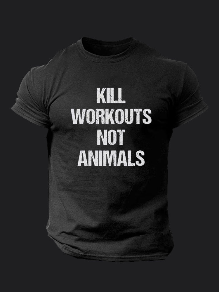 Kill Workout Not Animal BombApe Gym T-shirt