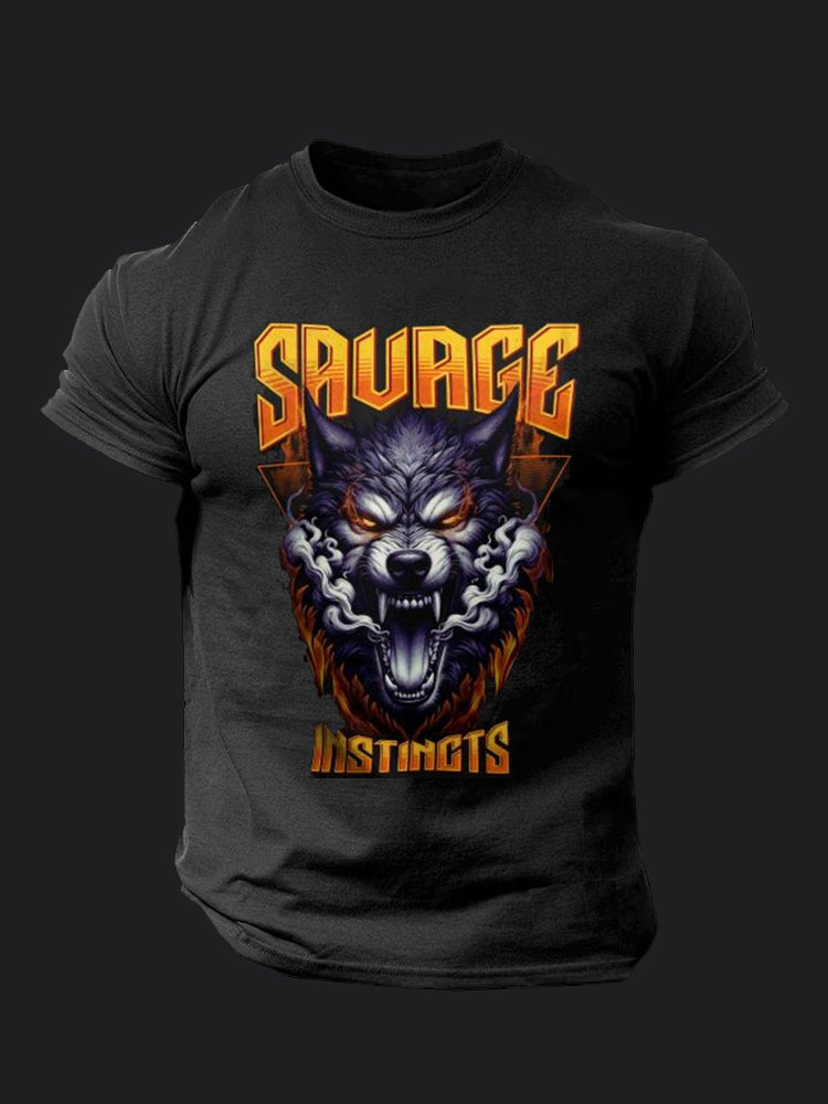 Fierce Wolf BombApe Gym T-shirt