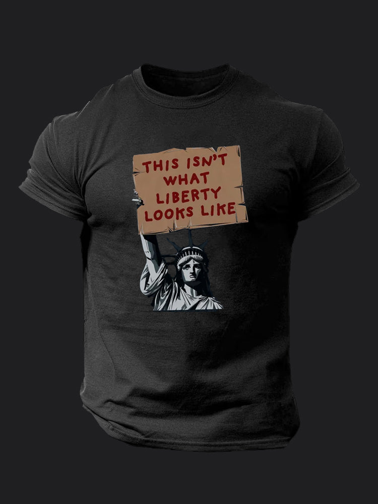 This Isnt What Liberty Looks Like BombApe Gym T-shirt