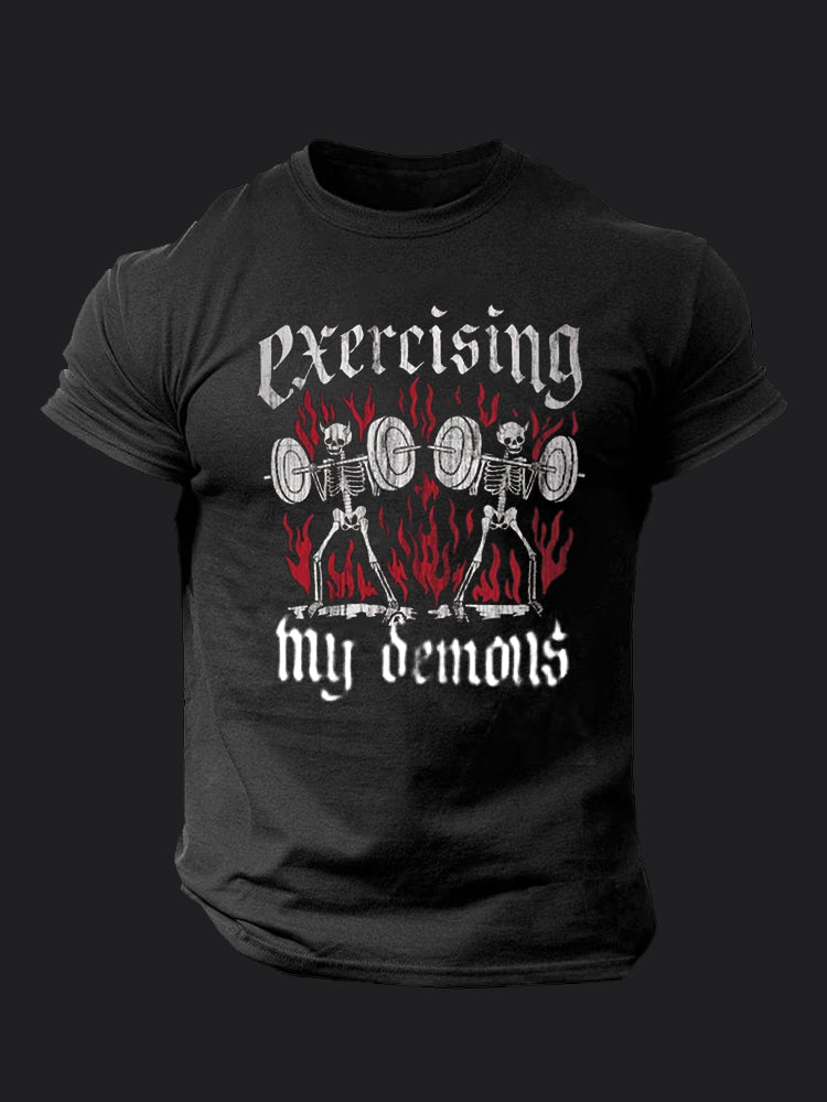 Exercising My Demons BombApe Gym T-shirt