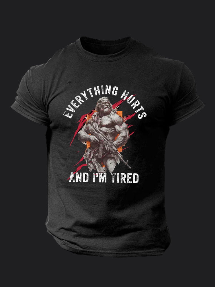Everything Hurts and I'm Tired BombApe Gym T-shirt