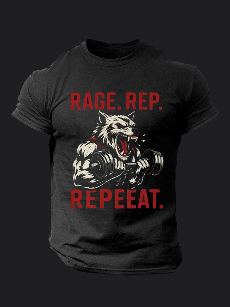 Rage Rep Repeat BombApe Gym T-shirt