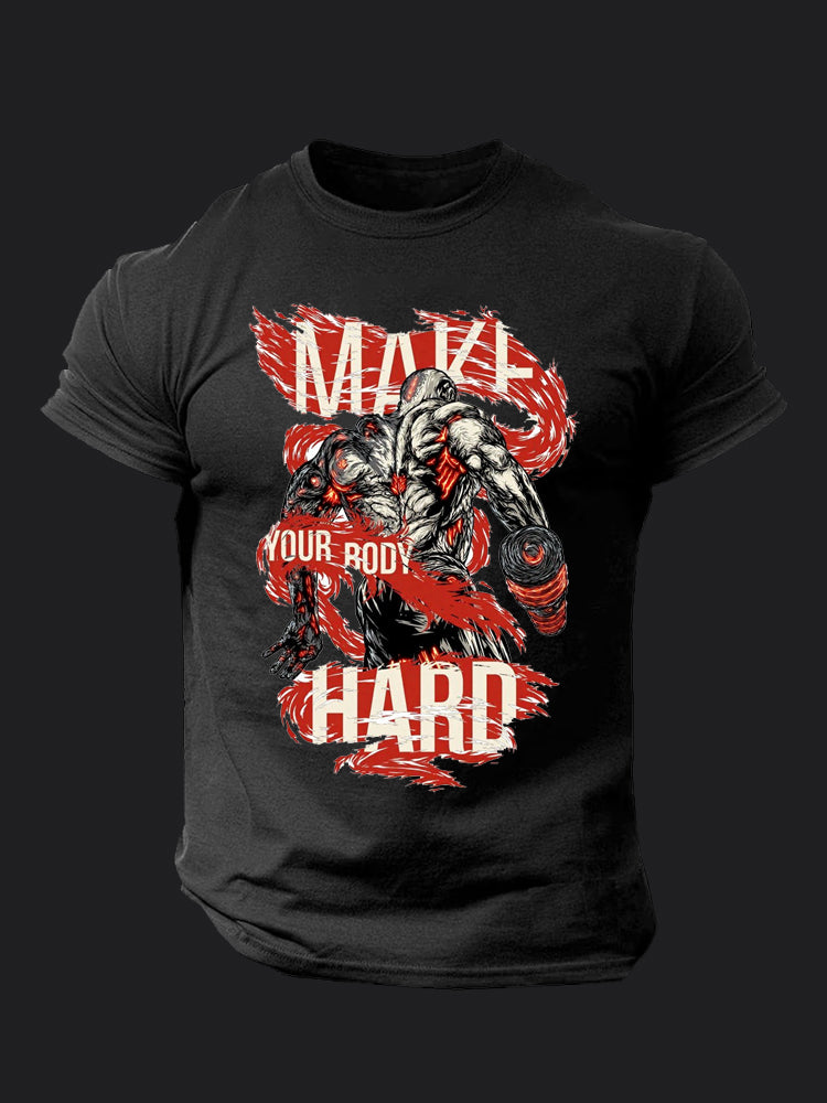 Make Your Body Hard BombApe Gym T-shirt