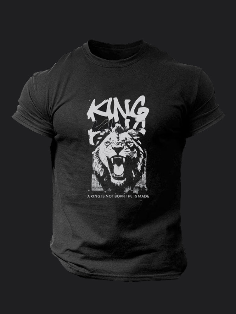Gym Rat King Lion BombApe Gym T-shirt