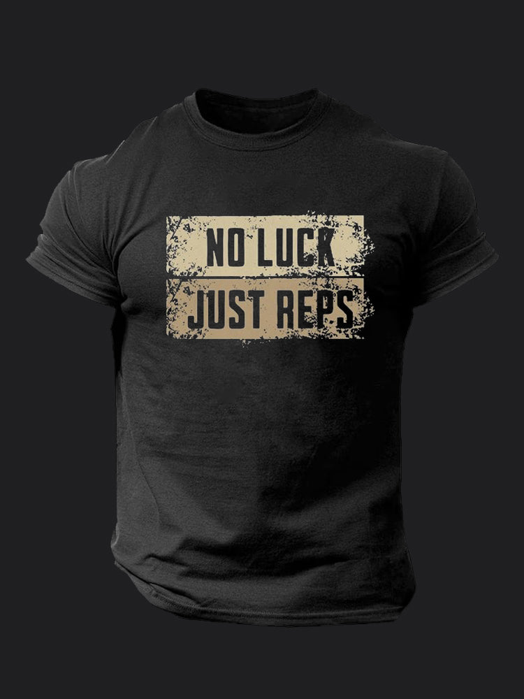 No Luck Just Reps BombApe Gym T-shirt