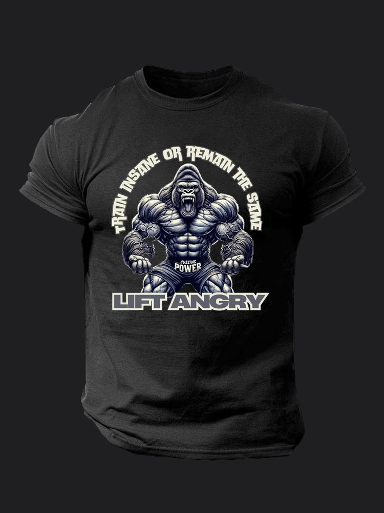Train Insane or Remain the Same BombApe Gym T-shirt