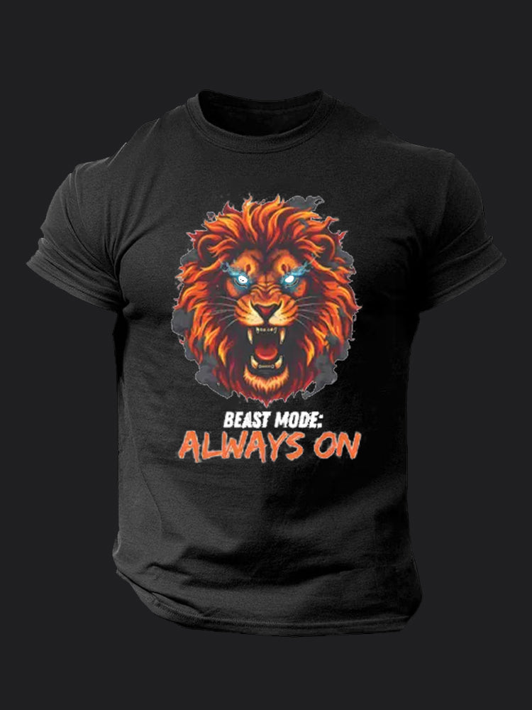 Fire Lion BombApe Gym T-shirt