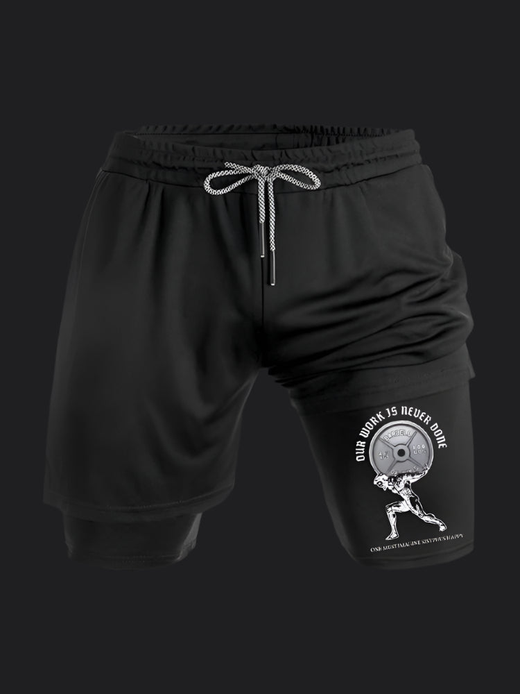 Our Workout is Never Done BombApe Performance Shorts