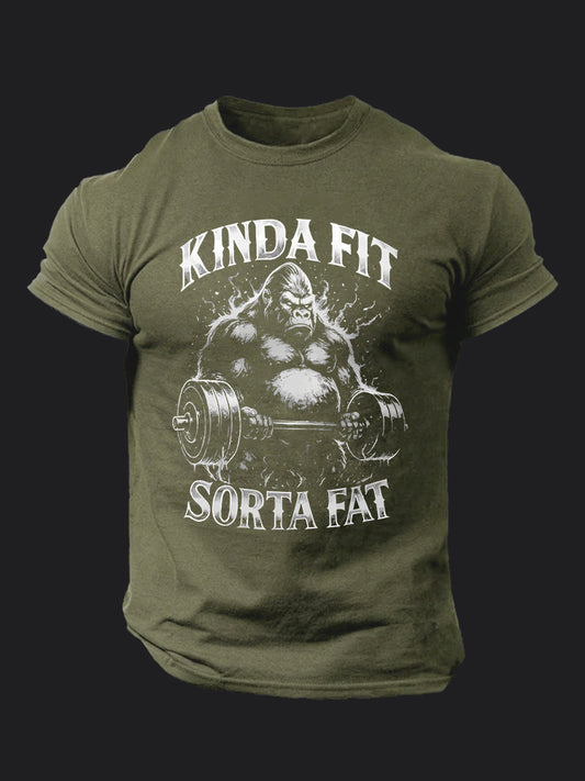 Kinda Fit Sorta Fat BombApe Gym T-shirt