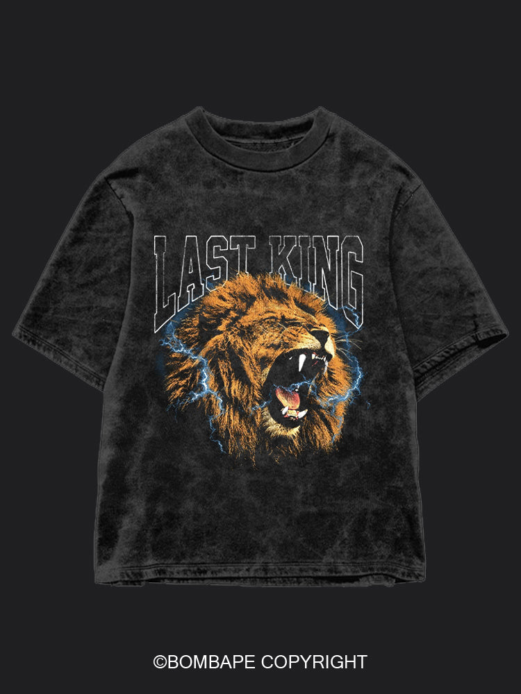 Last King BombApe Washed Gym T-shirt