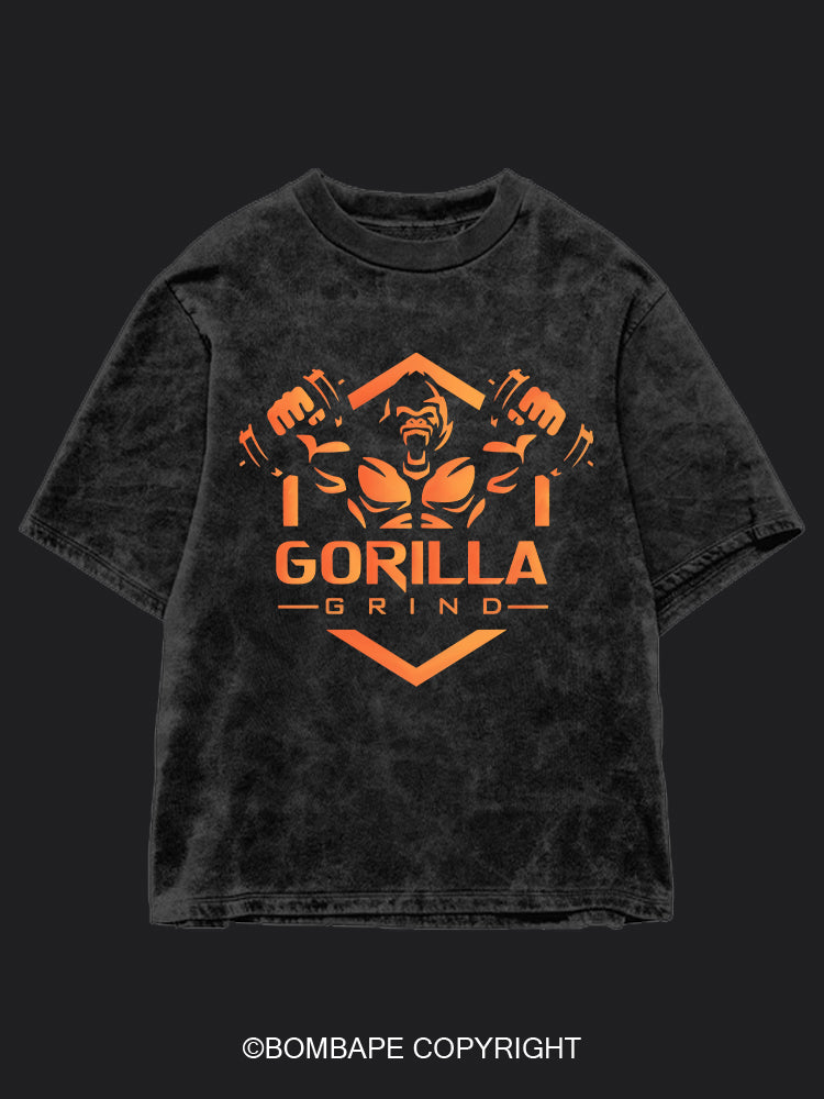 Gorilla Grind BombApe Washed Gym T-shirt