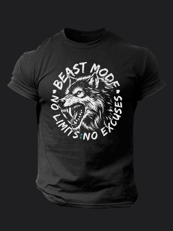 Beast Mode Wolf BombApe Gym T-shirt